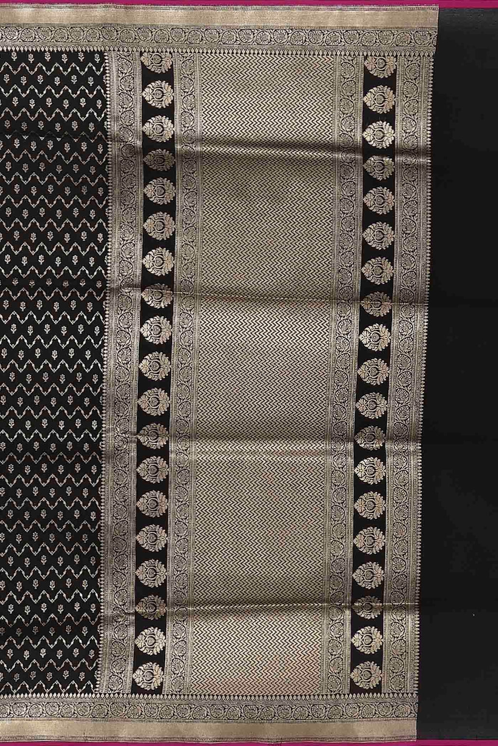 Black Banarasi Silk Saree