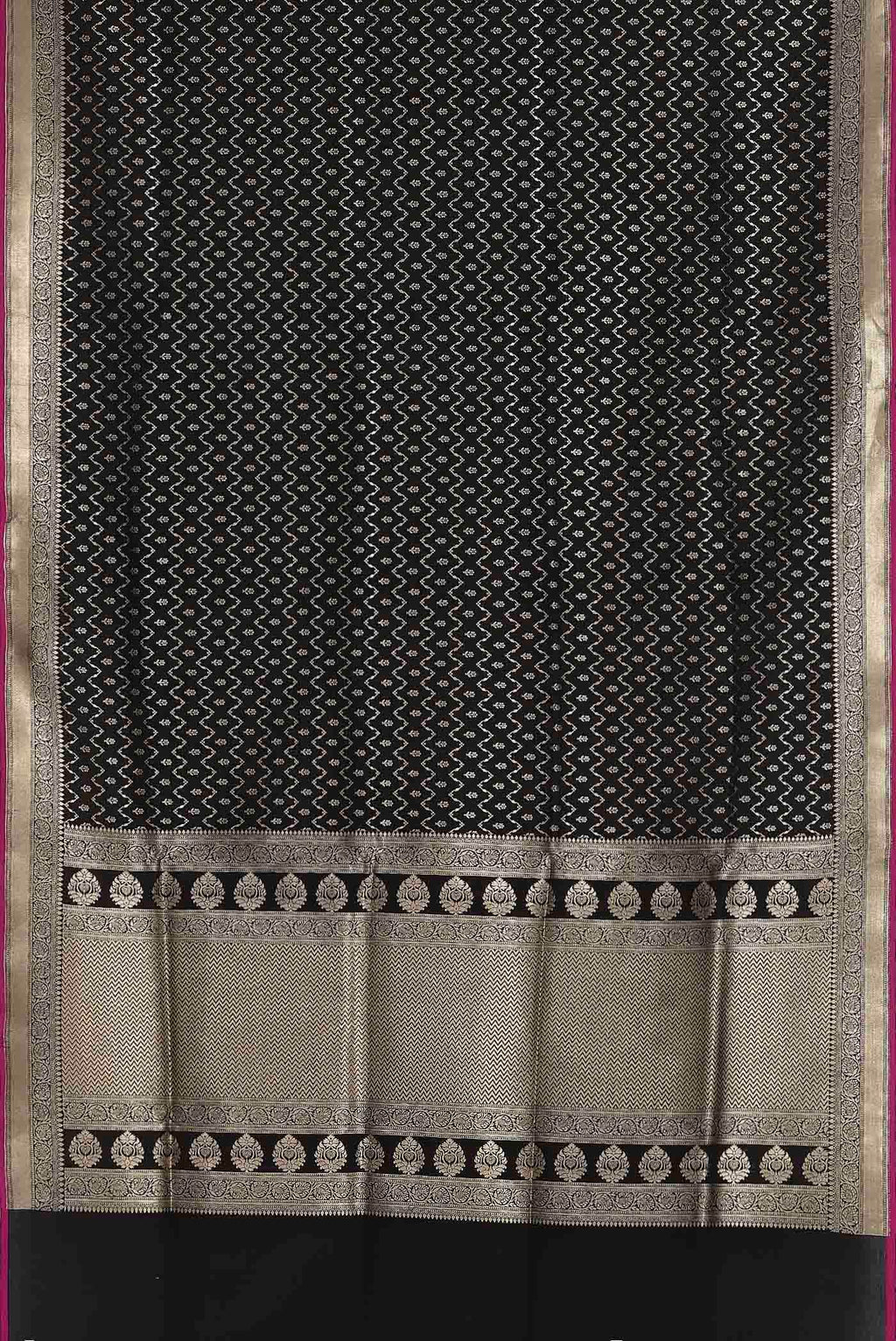 Black Banarasi Silk Saree