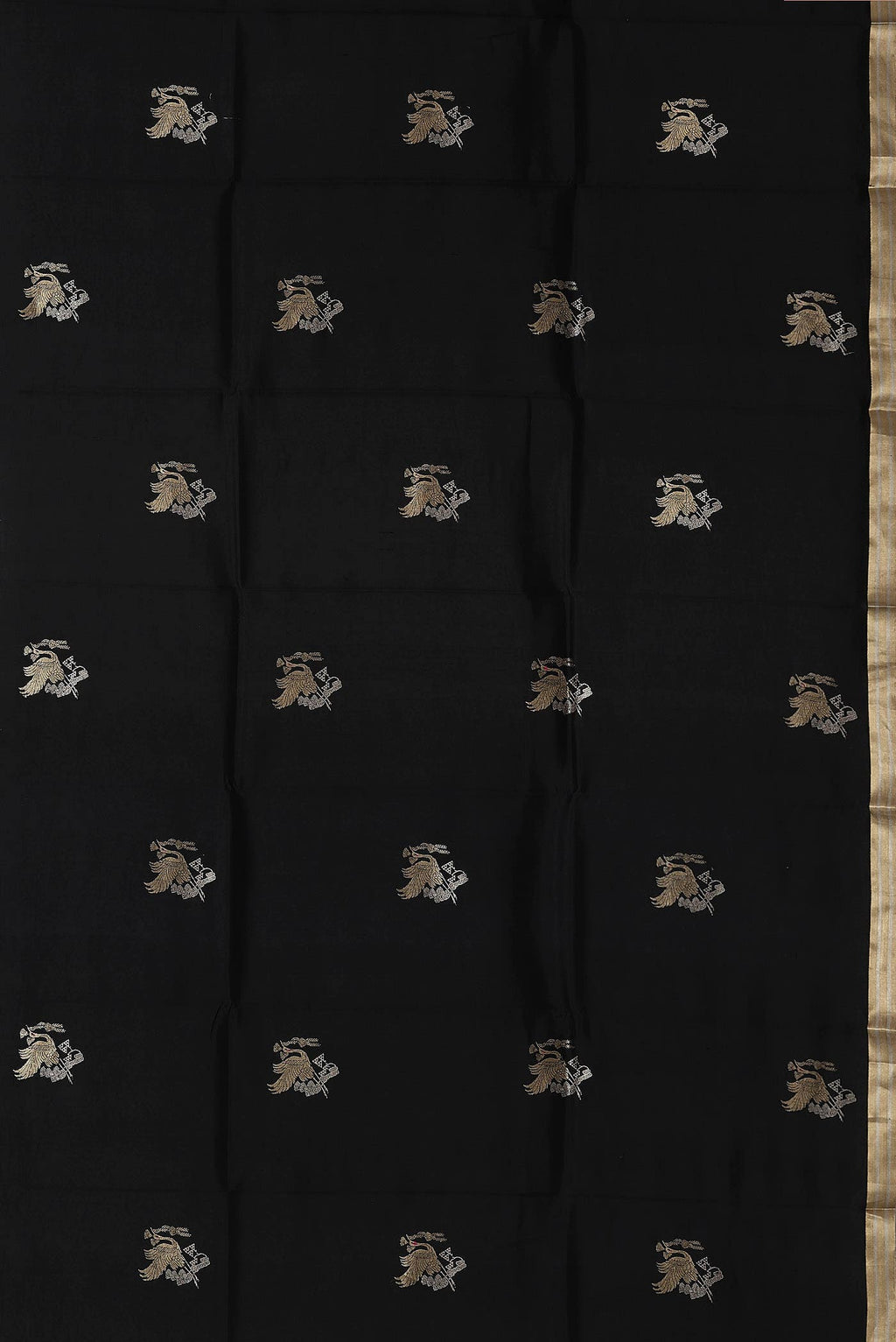 Black Banarasi Silk Saree