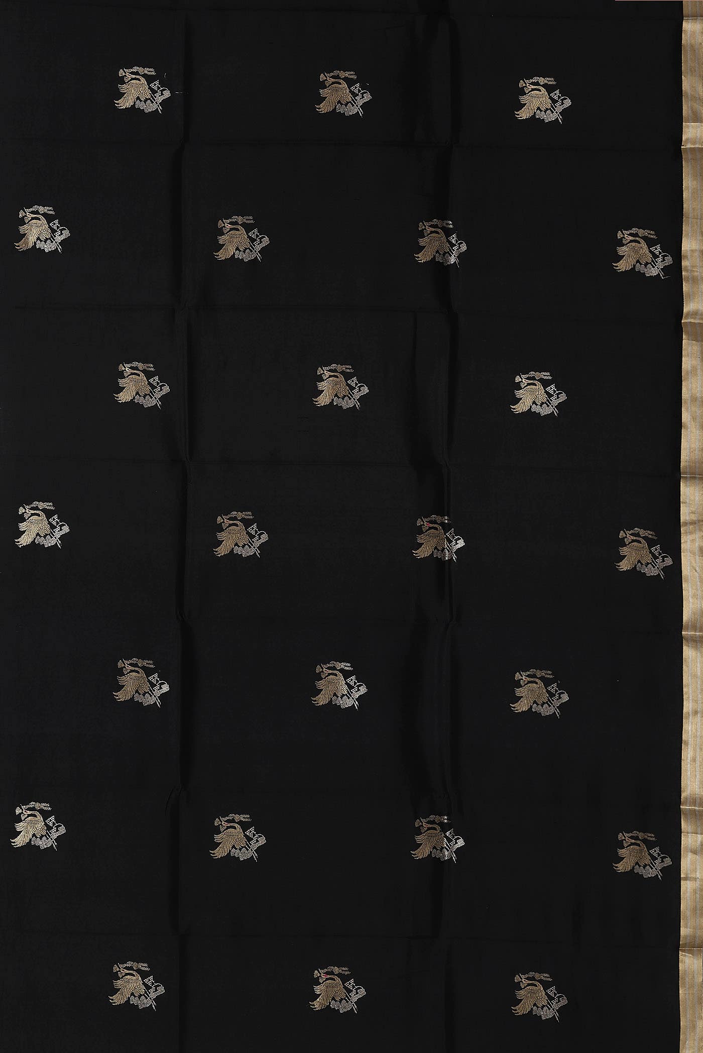 Black Banarasi Silk Saree