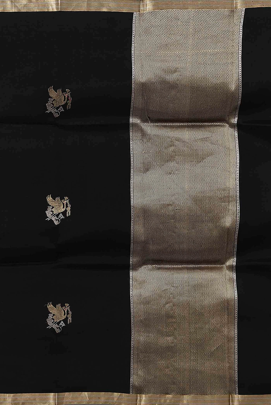 Black Banarasi Silk Saree