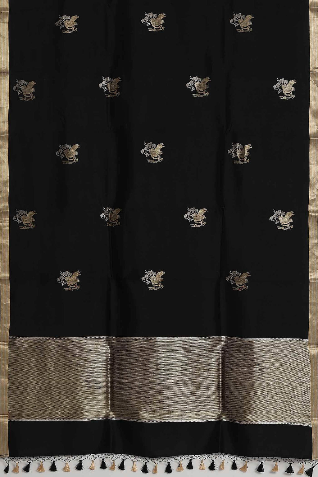 Black Banarasi Silk Saree