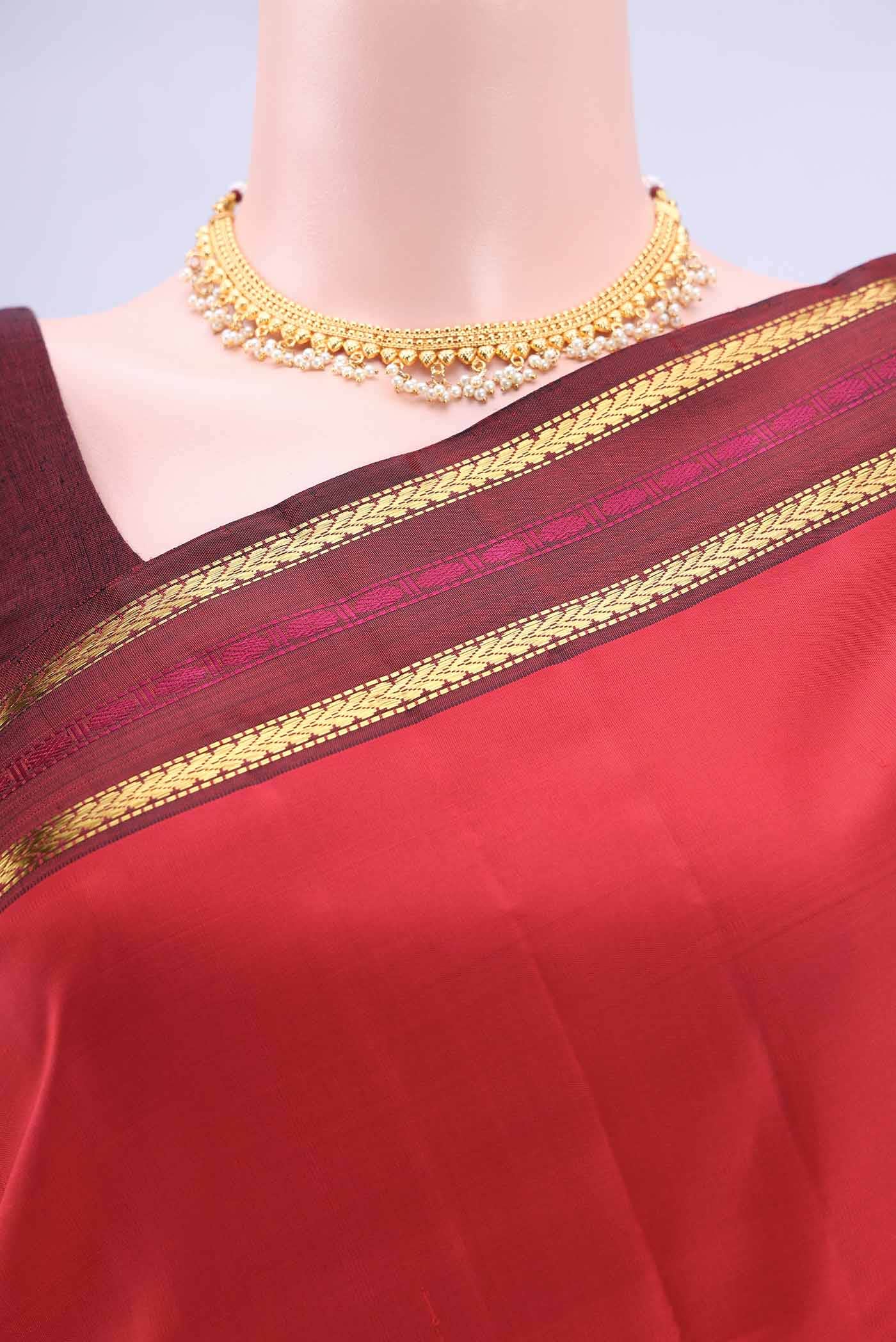 Imperial Red Kanchipuram Silk Saree