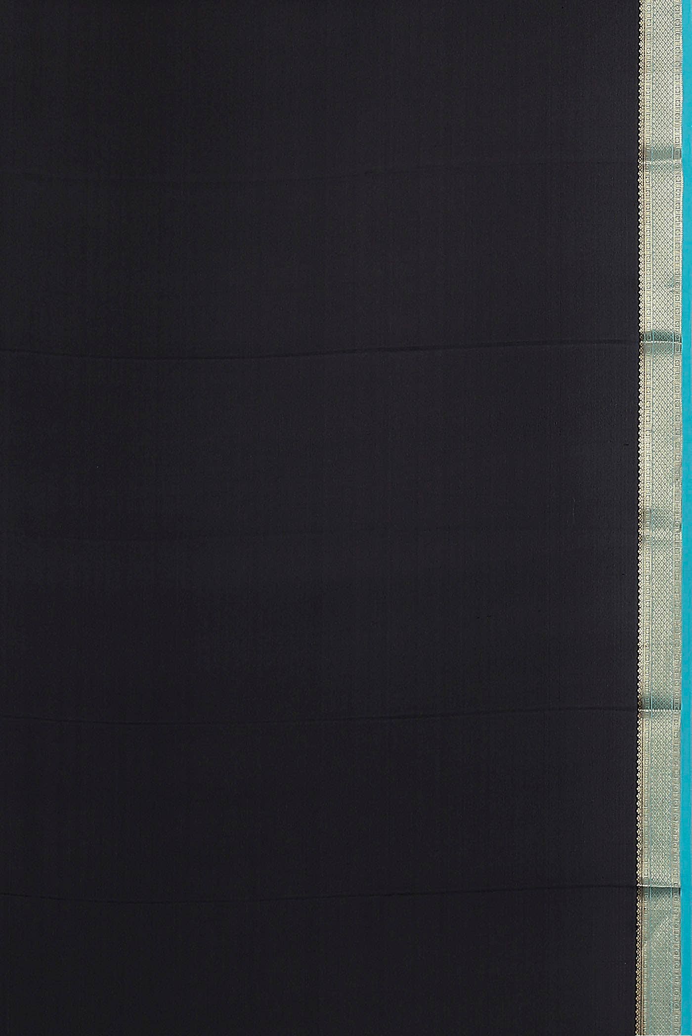 Black Mysore Crepe Saree