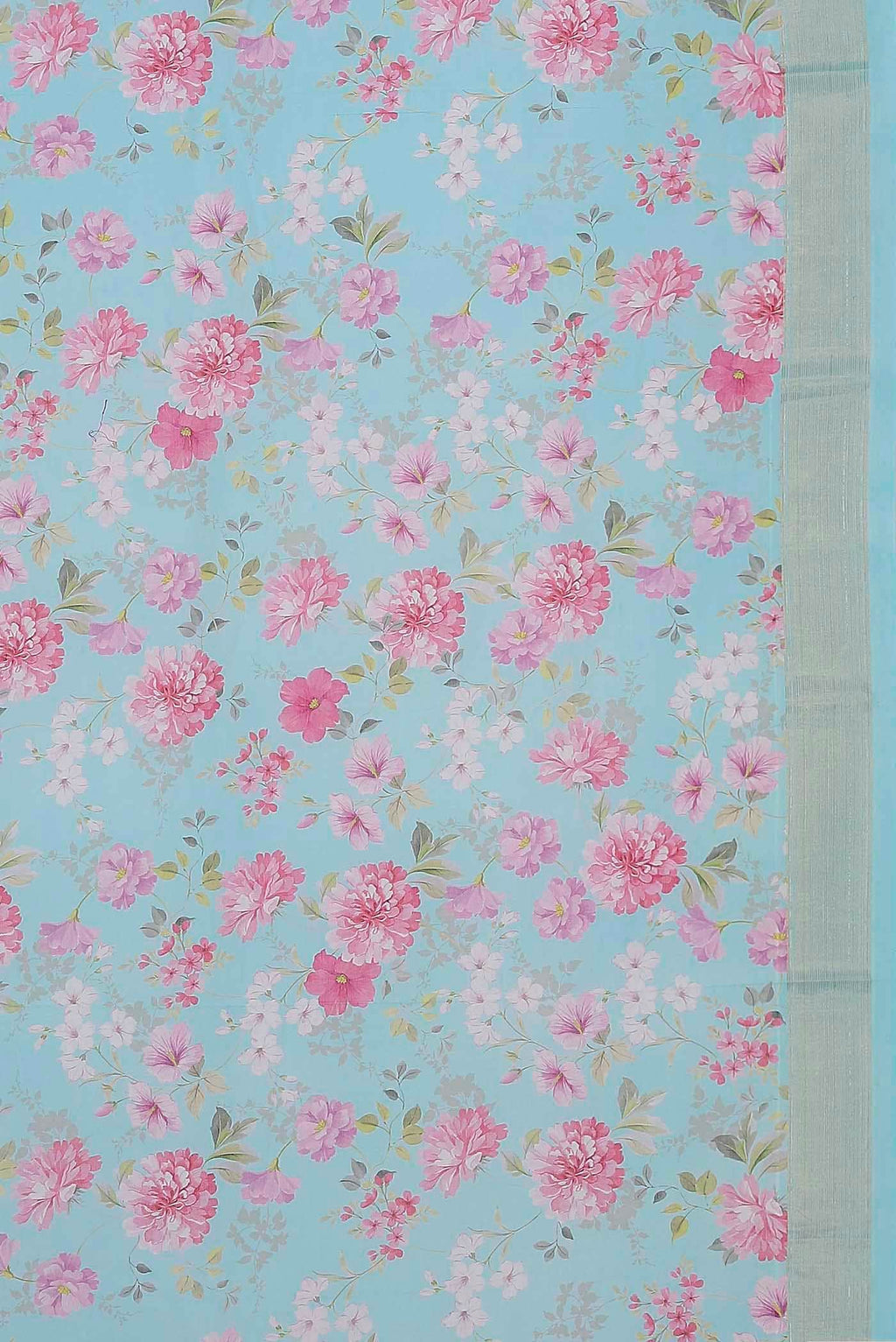 Light Blue Paithani Cotton Saree