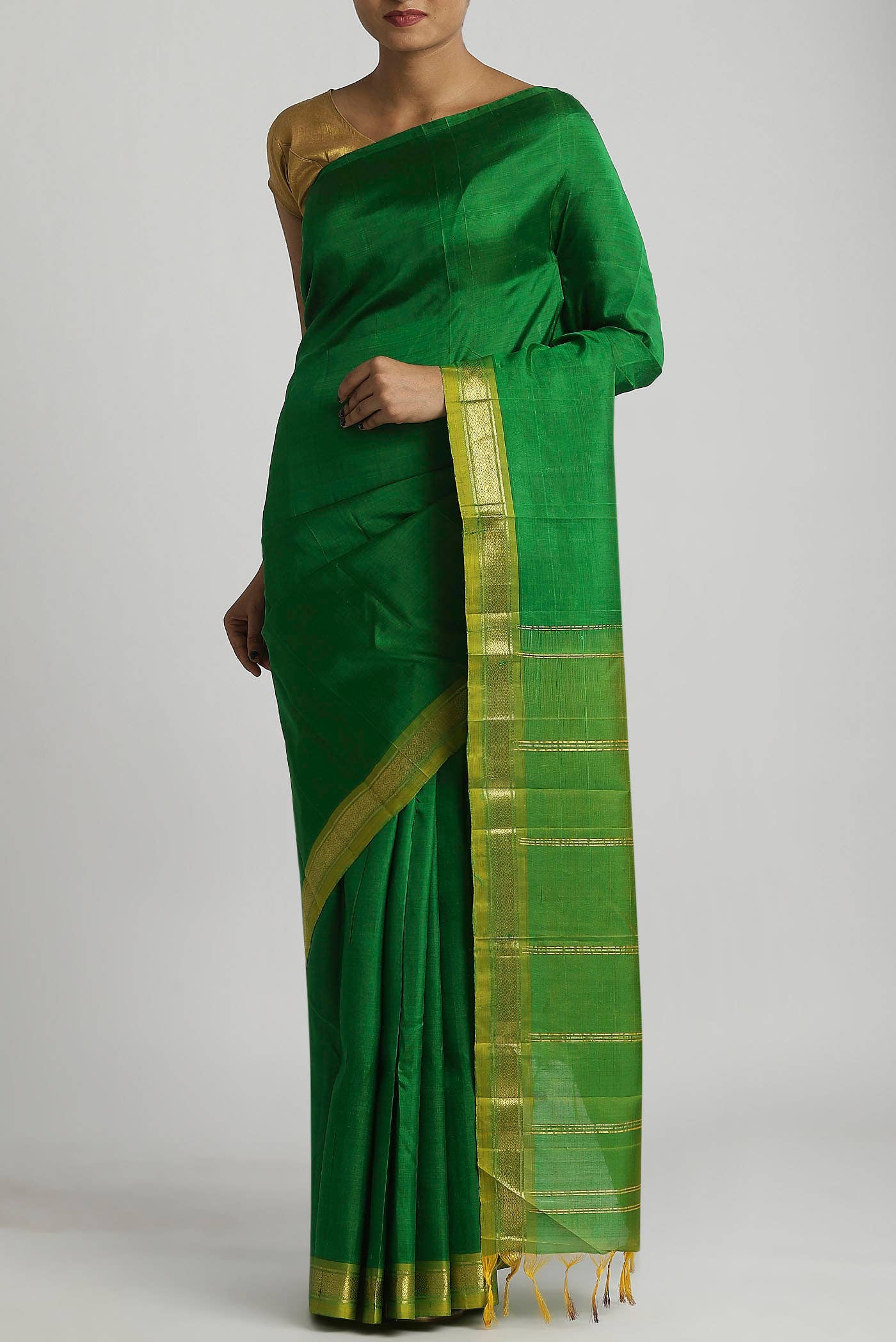 Green Kanchipuram Silk Saree