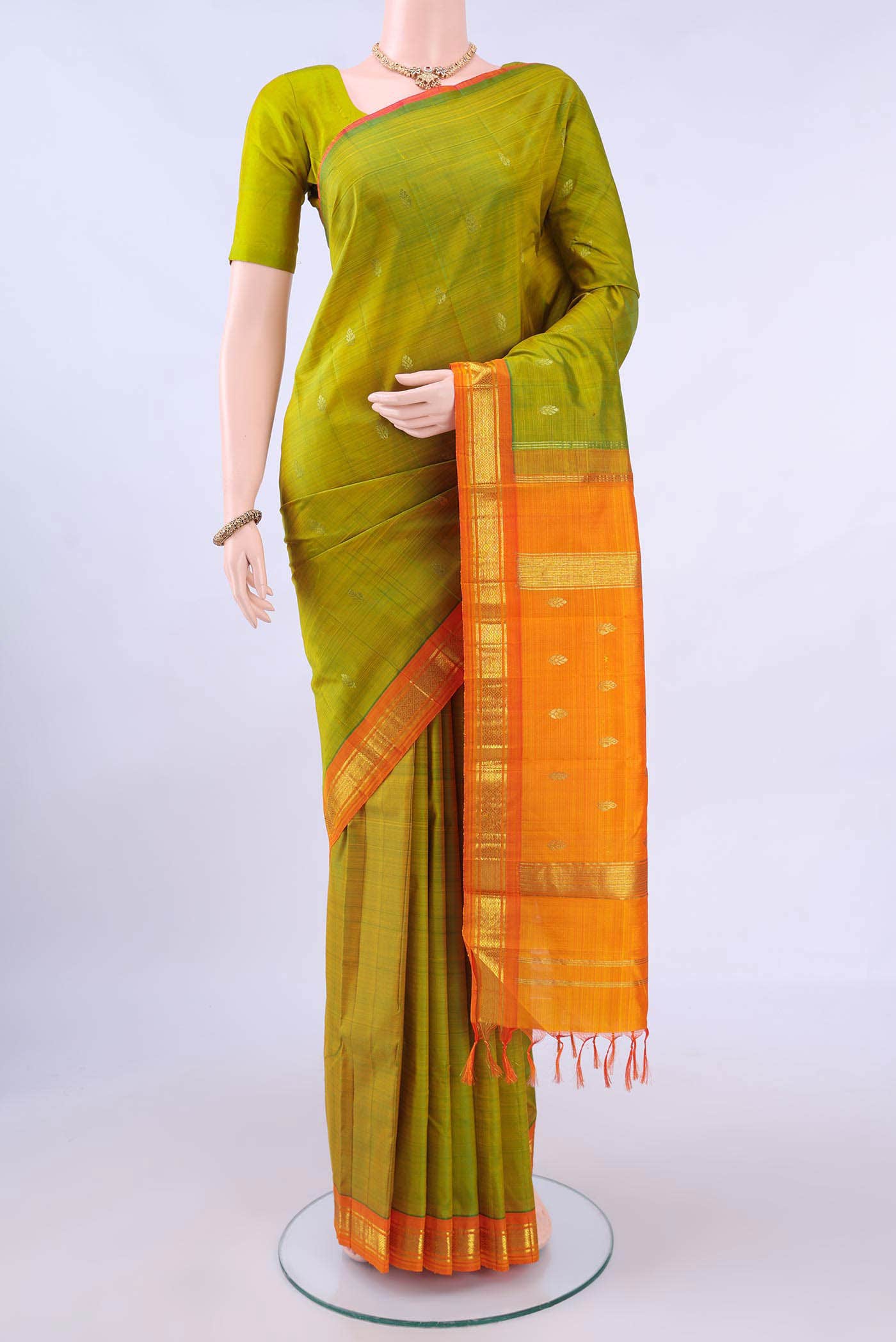 Green Kanchipuram Silk Saree