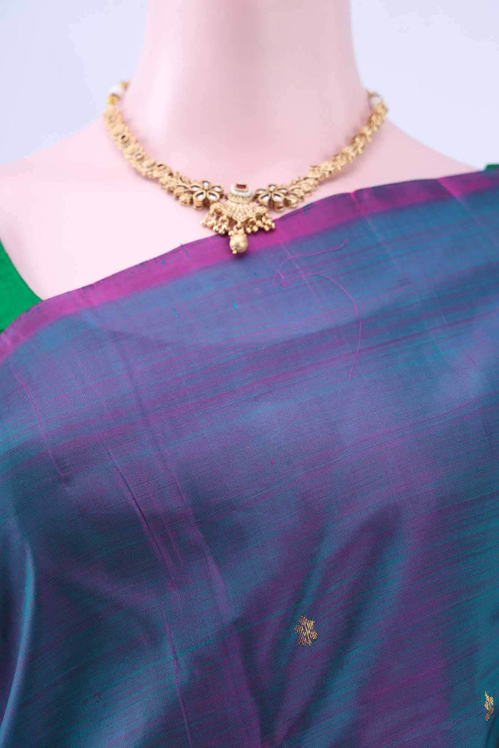 no Dual Tone Kanchipuram Silk Saree