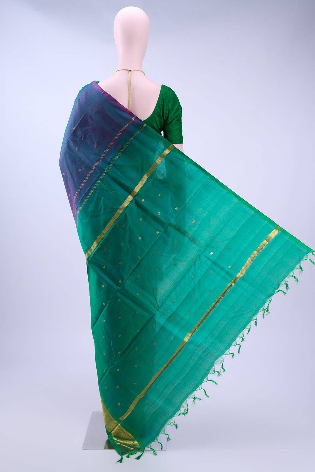 no Dual Tone Kanchipuram Silk Saree