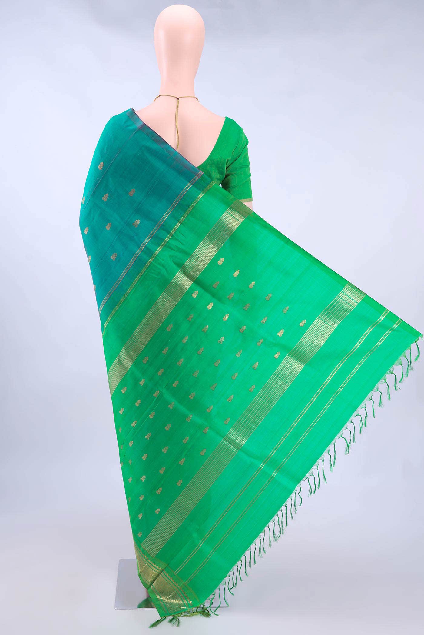 Blue Kanchipuram Silk Saree