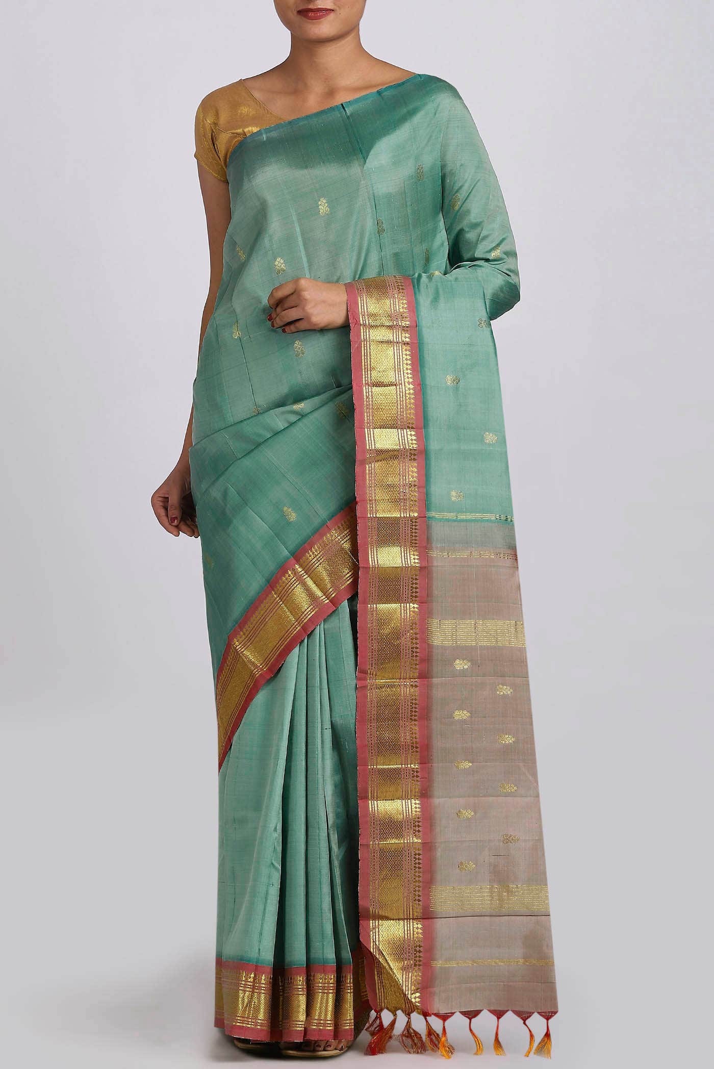 Green Kanchipuram Silk Saree