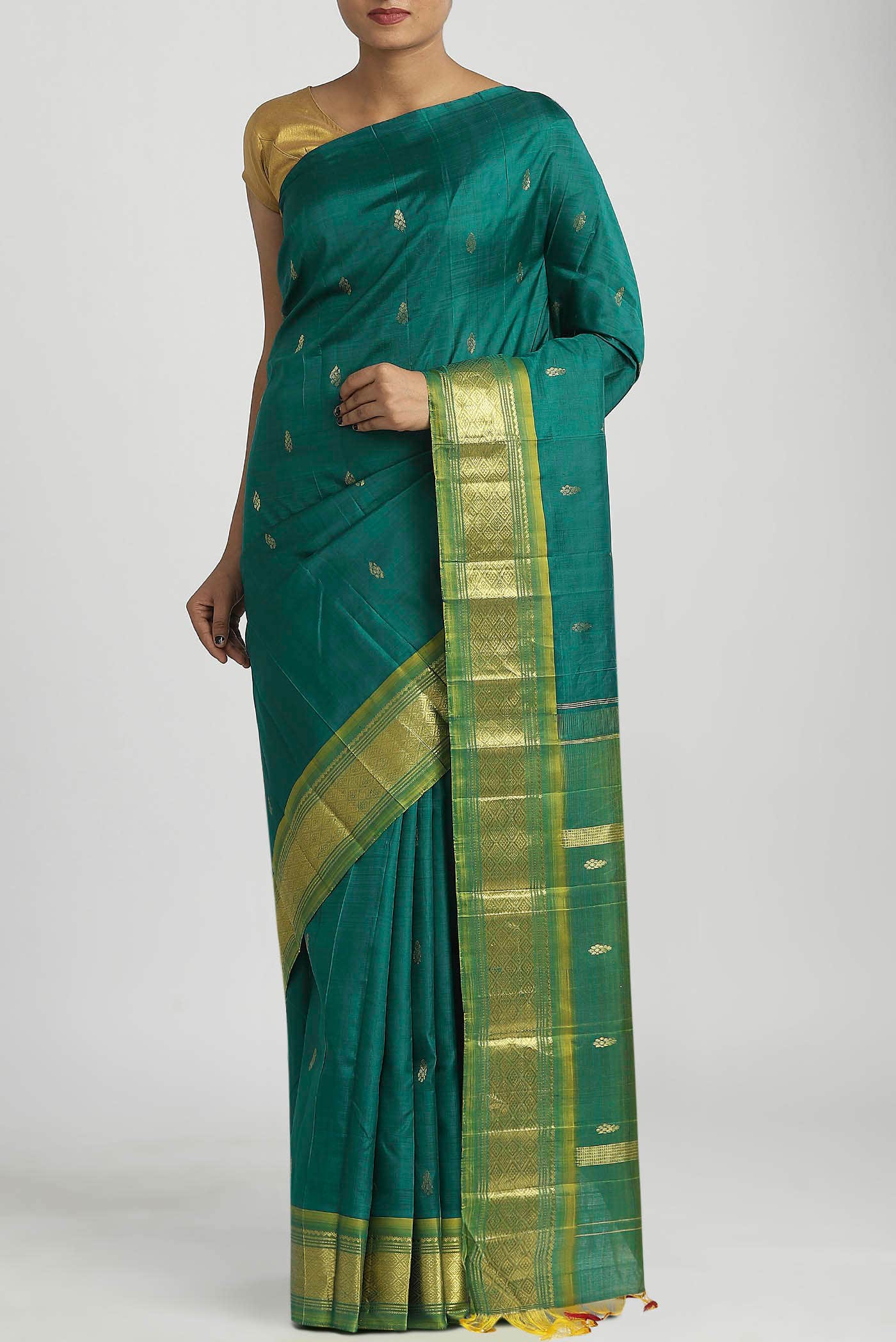 Green Kanchipuram Silk Saree