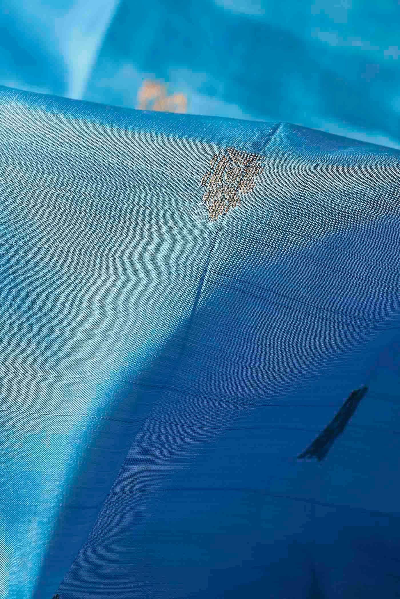 Blue Kanchipuram Silk Saree