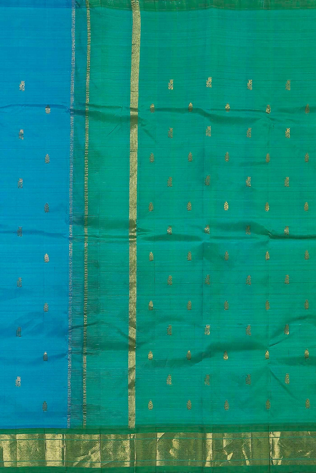 Blue Kanchipuram Silk Saree