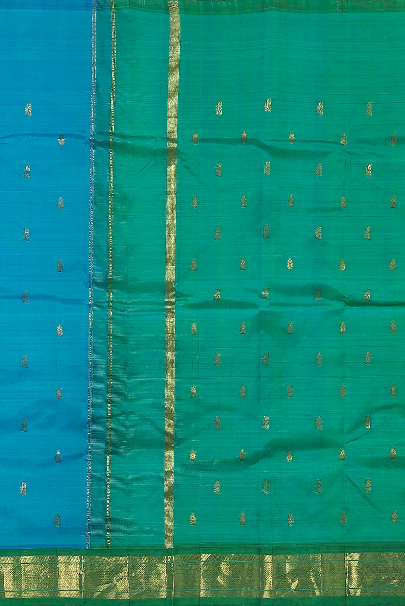 Blue Kanchipuram Silk Saree