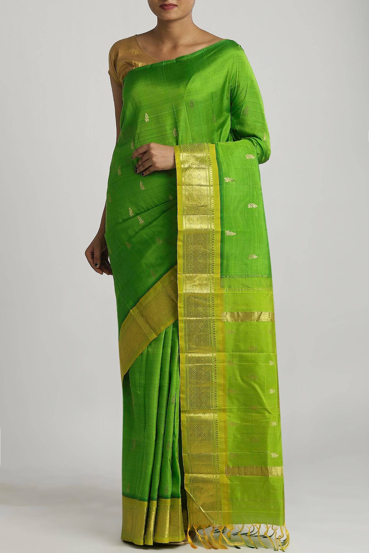 Green Kanchipuram Silk Saree