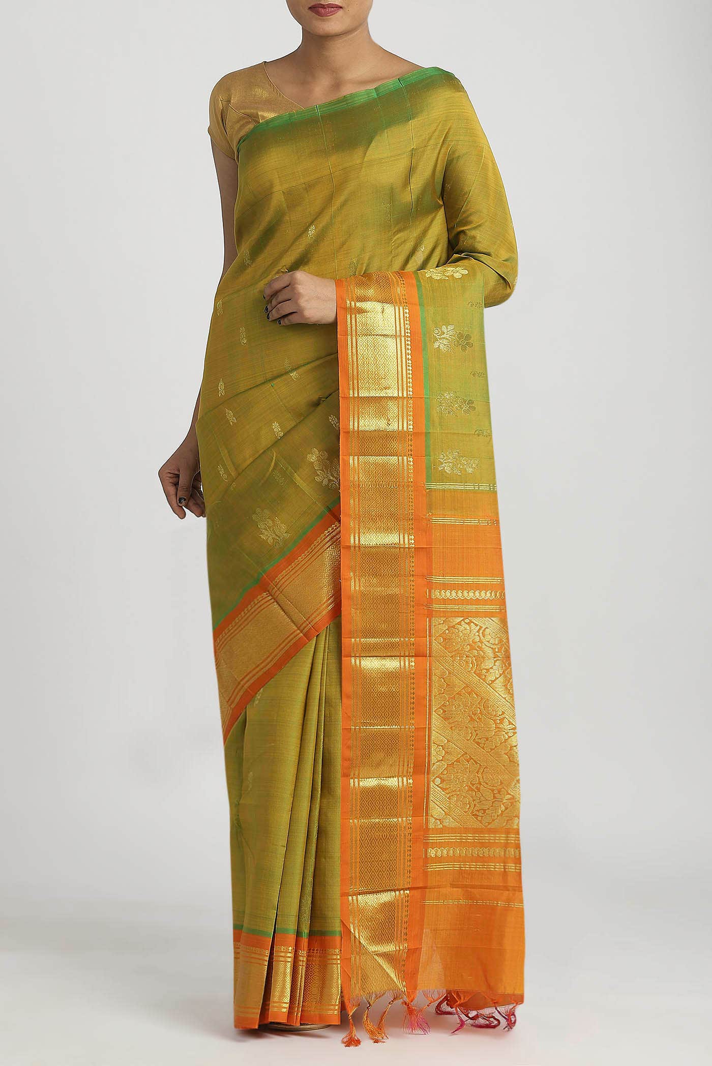 Green Kanchipuram Silk Saree