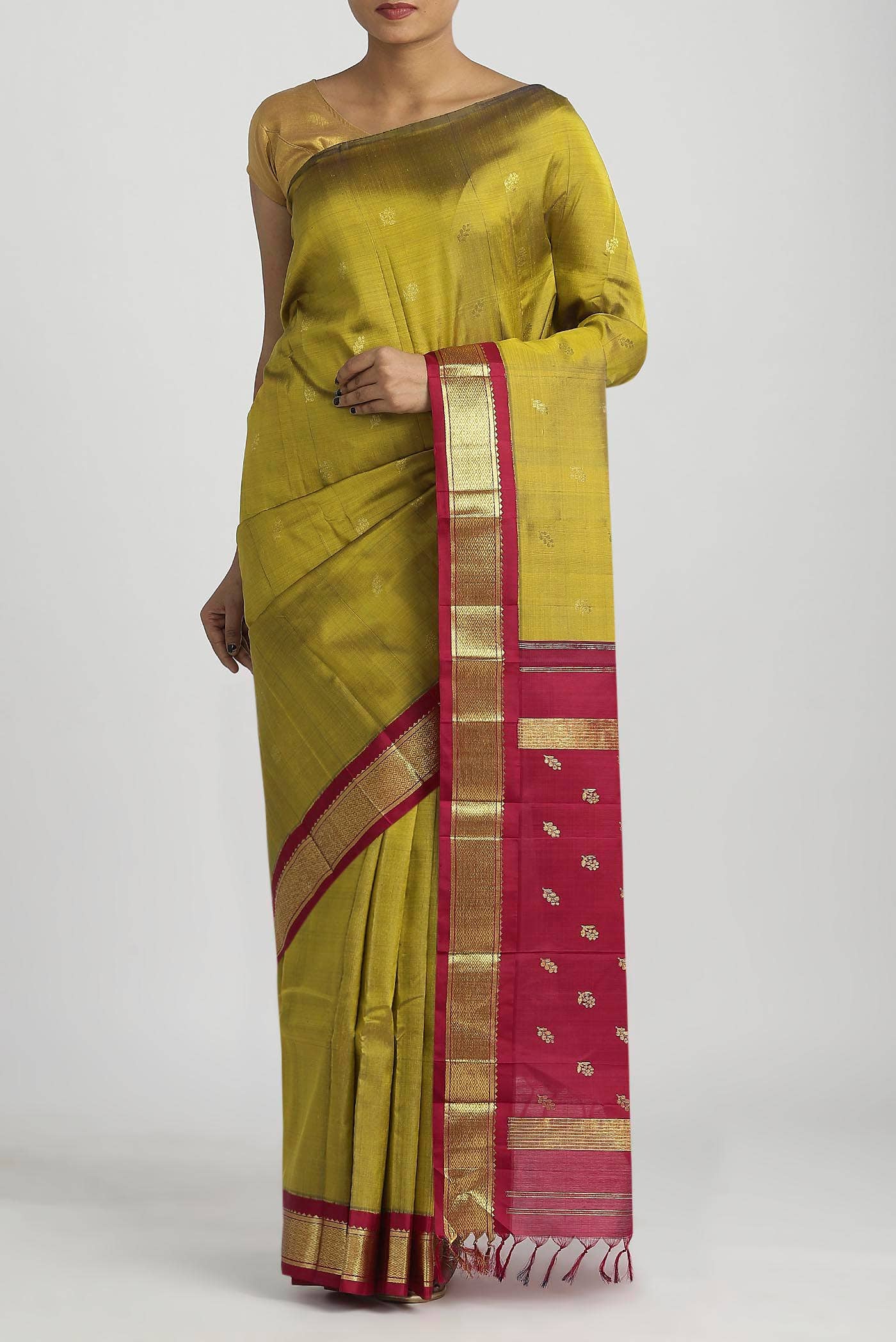 Green Kanchipuram Silk Saree