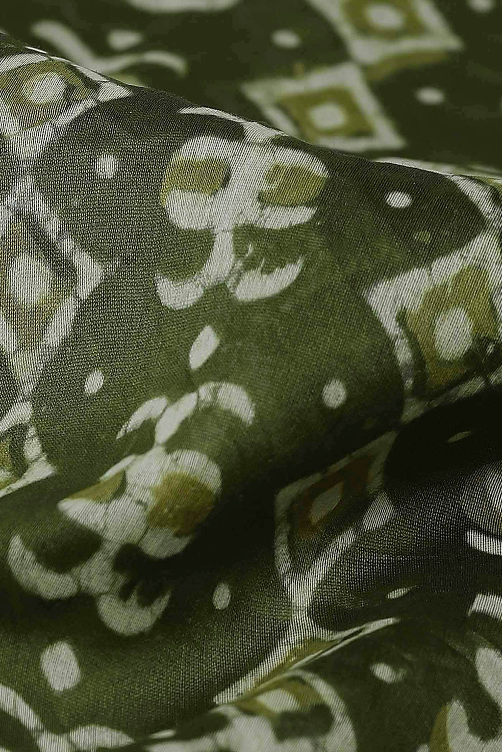 Green Chanderi Silk Cotton Saree