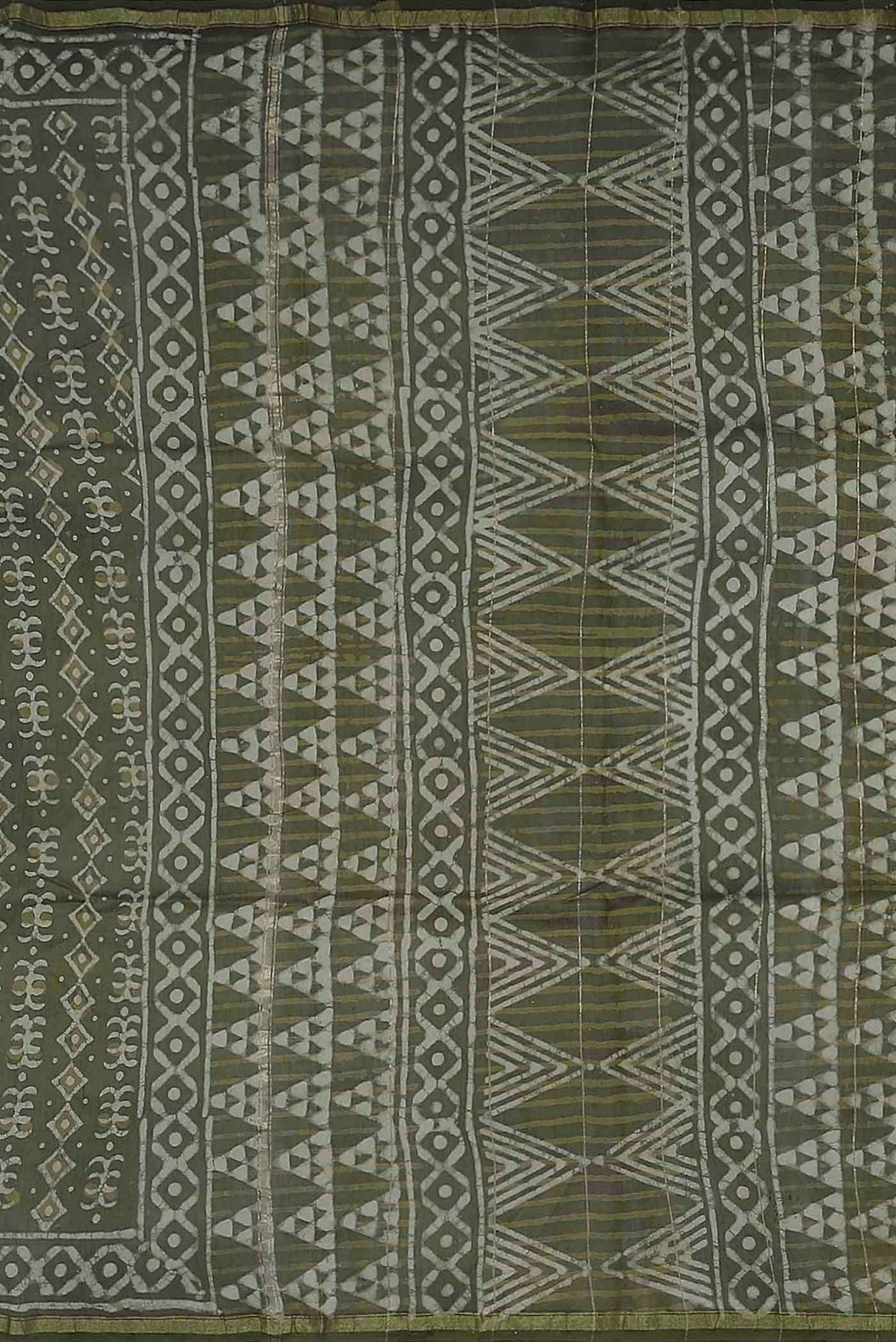 Green Chanderi Silk Cotton Saree