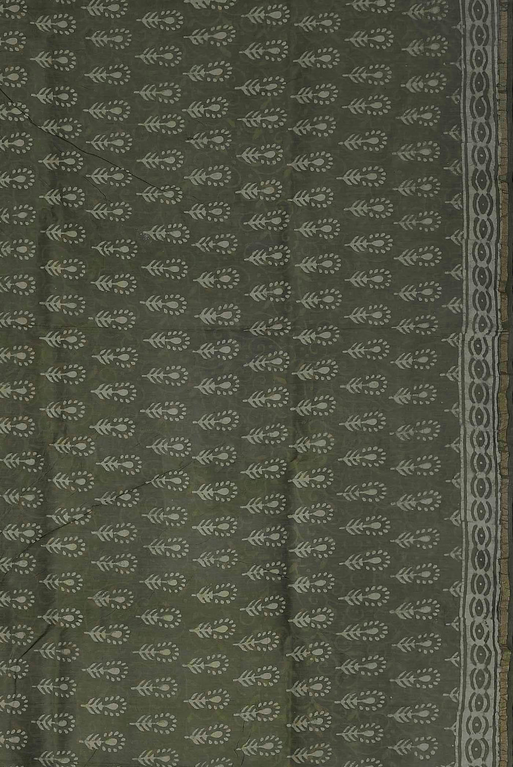 Green Chanderi Silk Cotton Saree