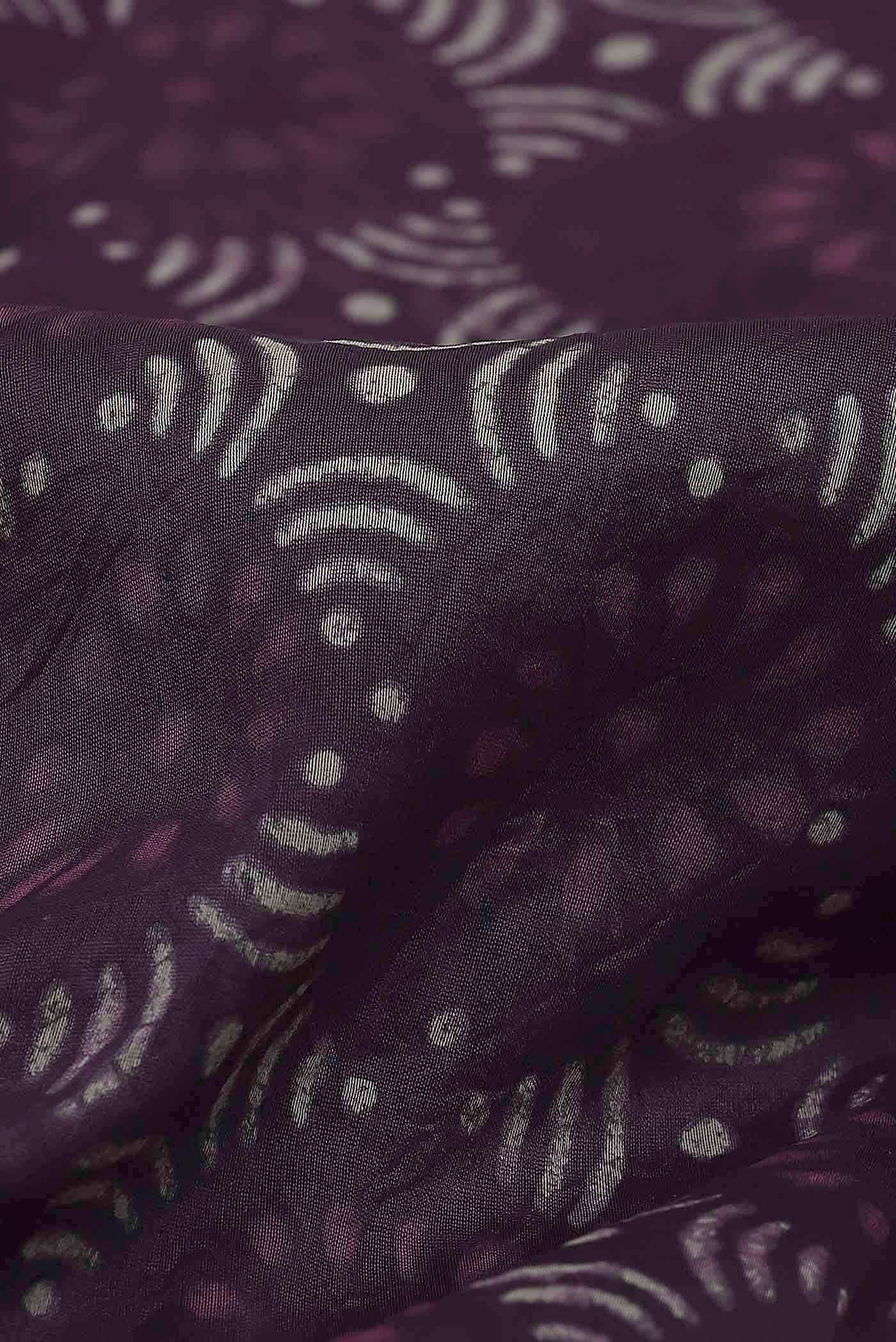 Lavender Chanderi Silk Cotton Saree