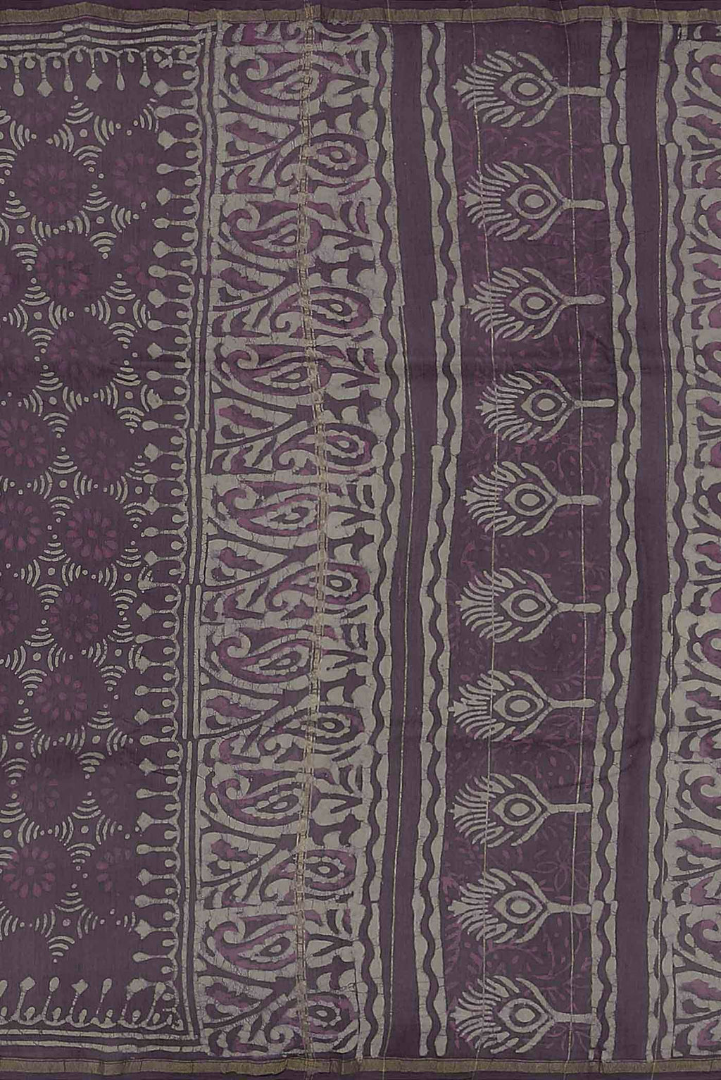 Lavender Chanderi Silk Cotton Saree
