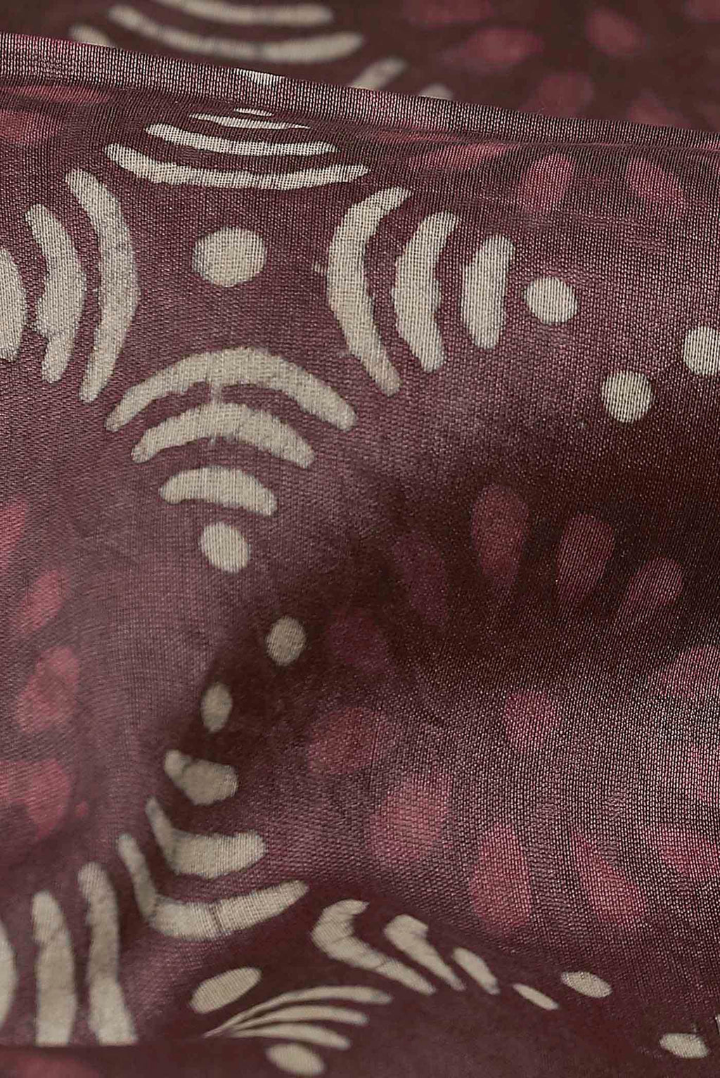 Mauve Chanderi Silk Cotton Saree