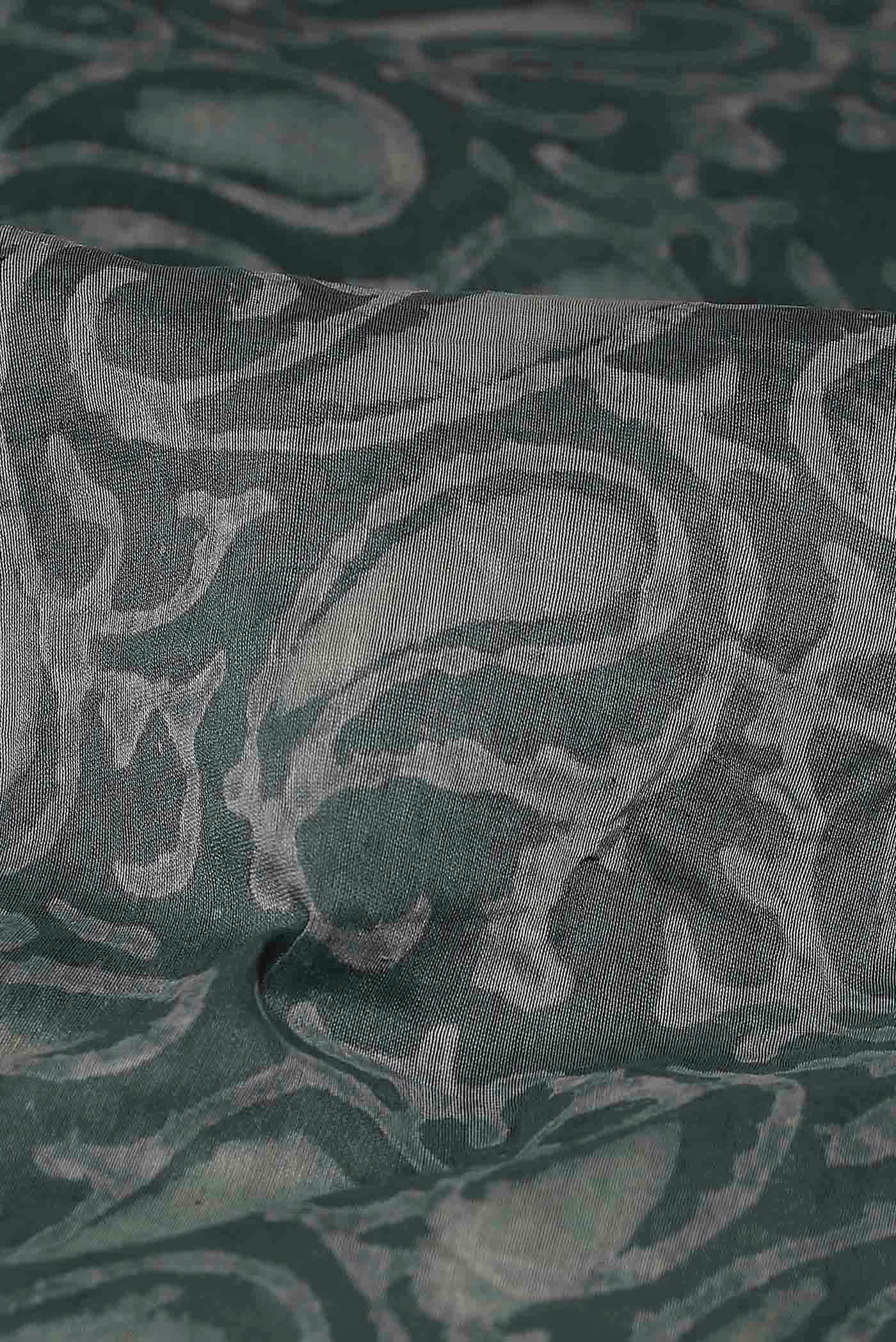 Sage Green Maheshwari Silk Cotton Saree