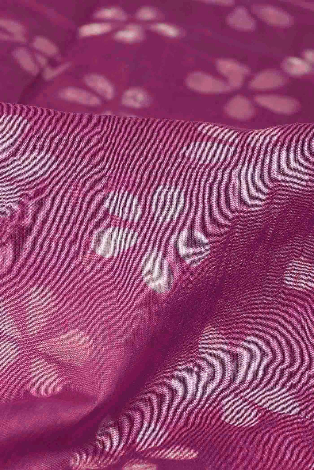 Rose pink Maheshwari Silk Cotton Saree
