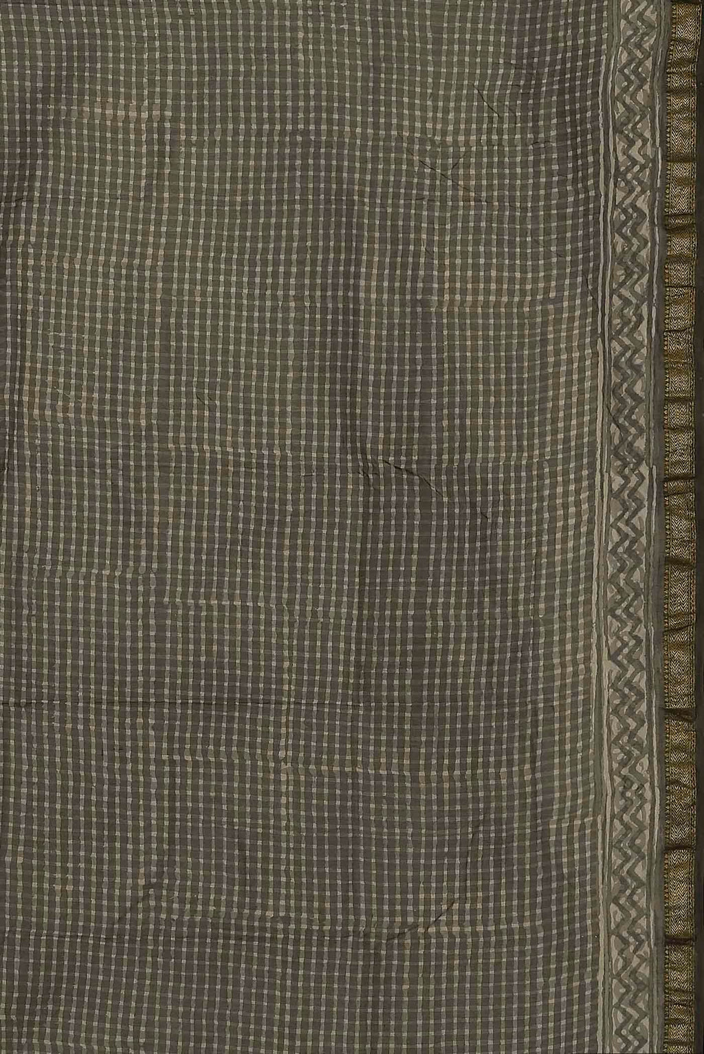 Green Maheshwari Silk Cotton Saree