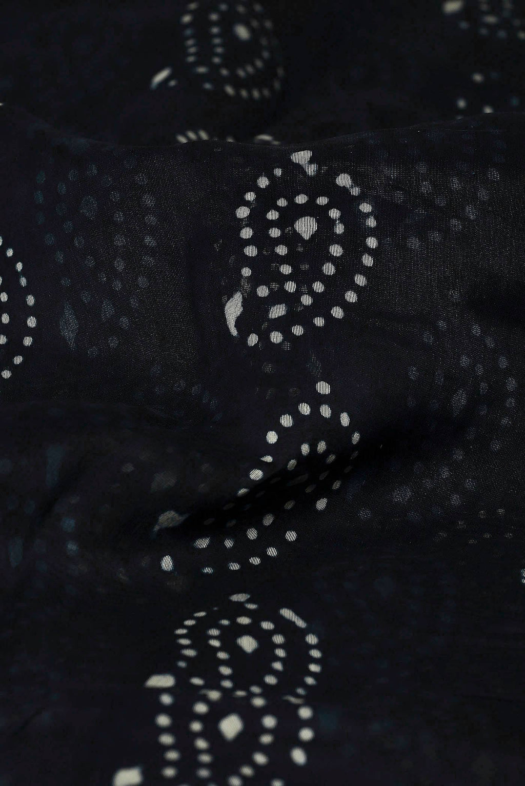 Navy Blue Maheshwari Silk Cotton Saree