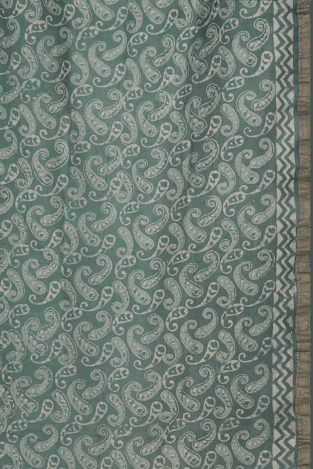 Green Maheshwari Silk Cotton Saree