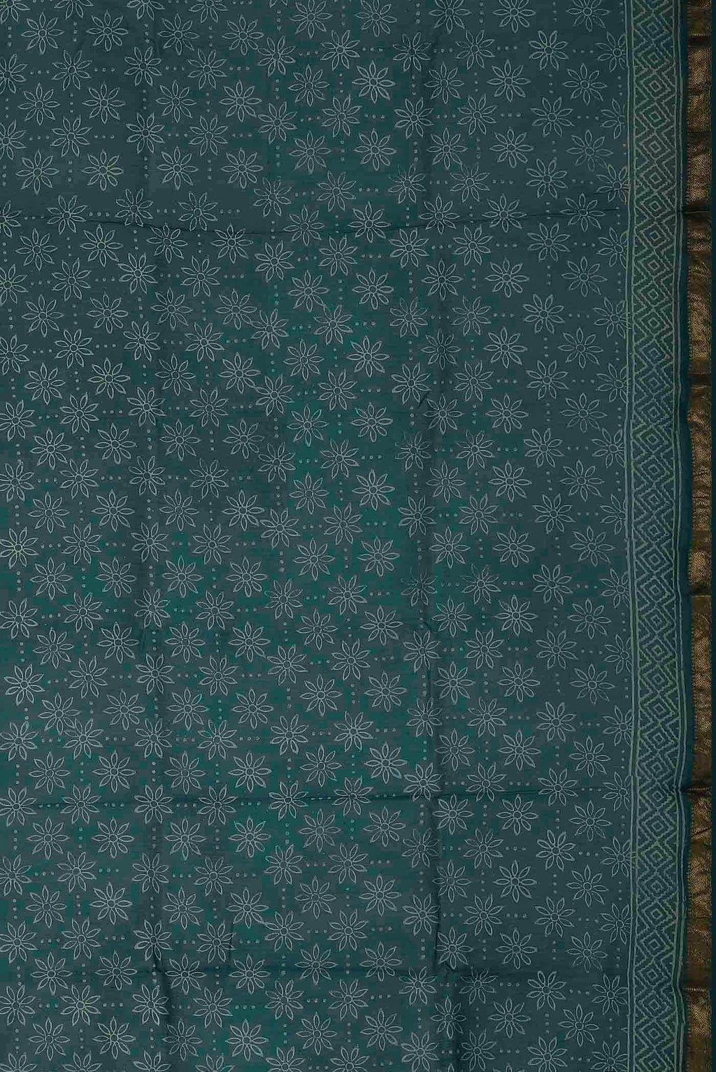 Green Maheshwari Silk Cotton Saree