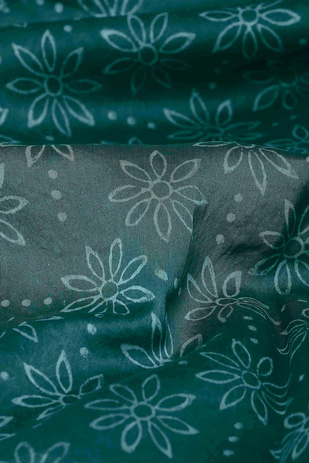 Green Maheshwari Silk Cotton Saree