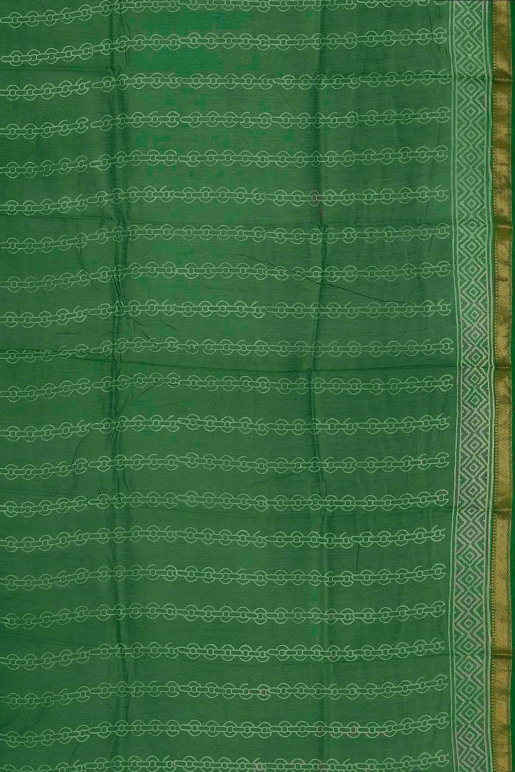 Green Maheshwari Silk Cotton Saree