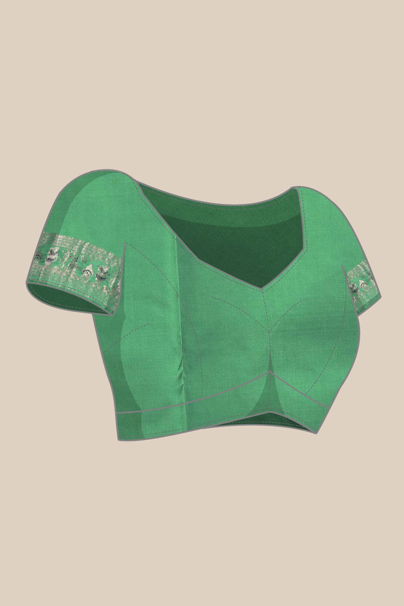 Green Baluchari Silk Saree