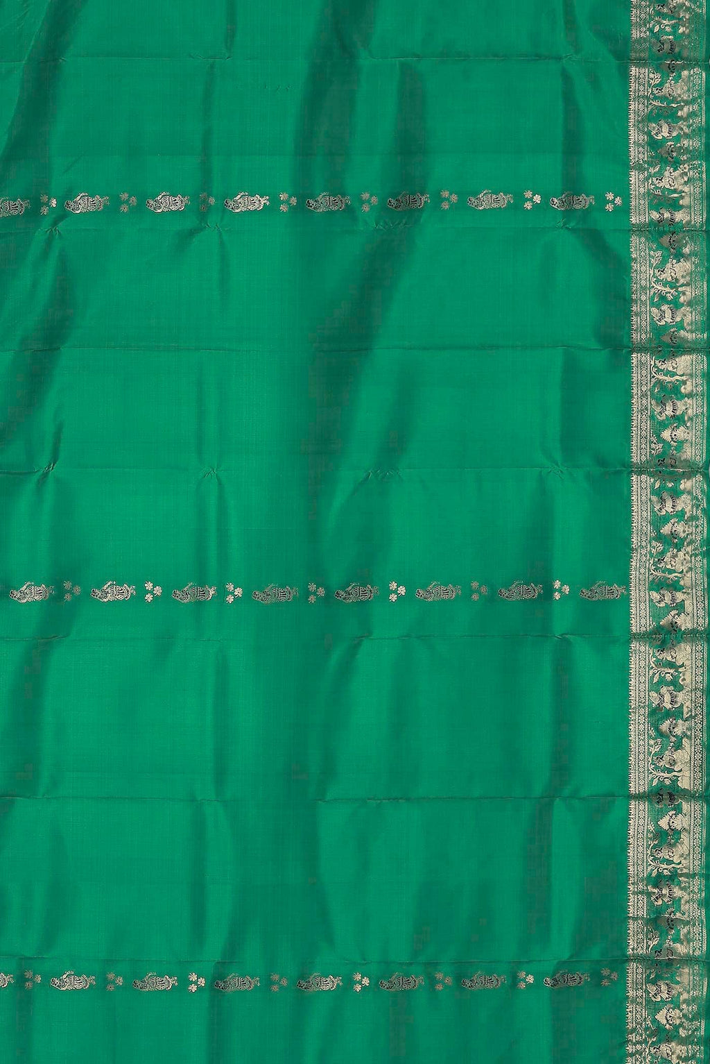 Green Baluchari Silk Saree