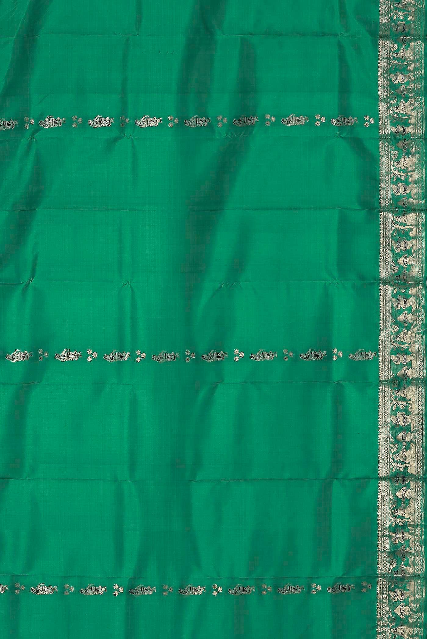 Green Baluchari Silk Saree