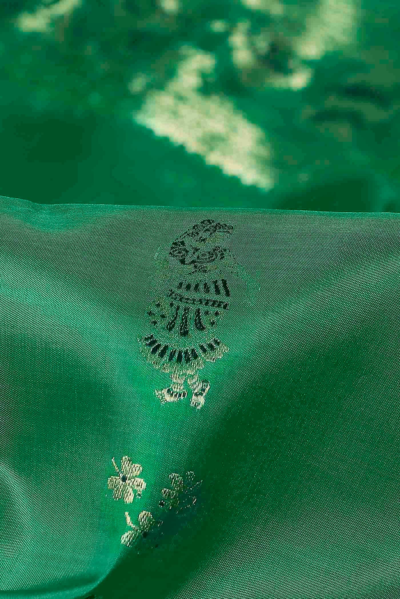 Green Baluchari Silk Saree
