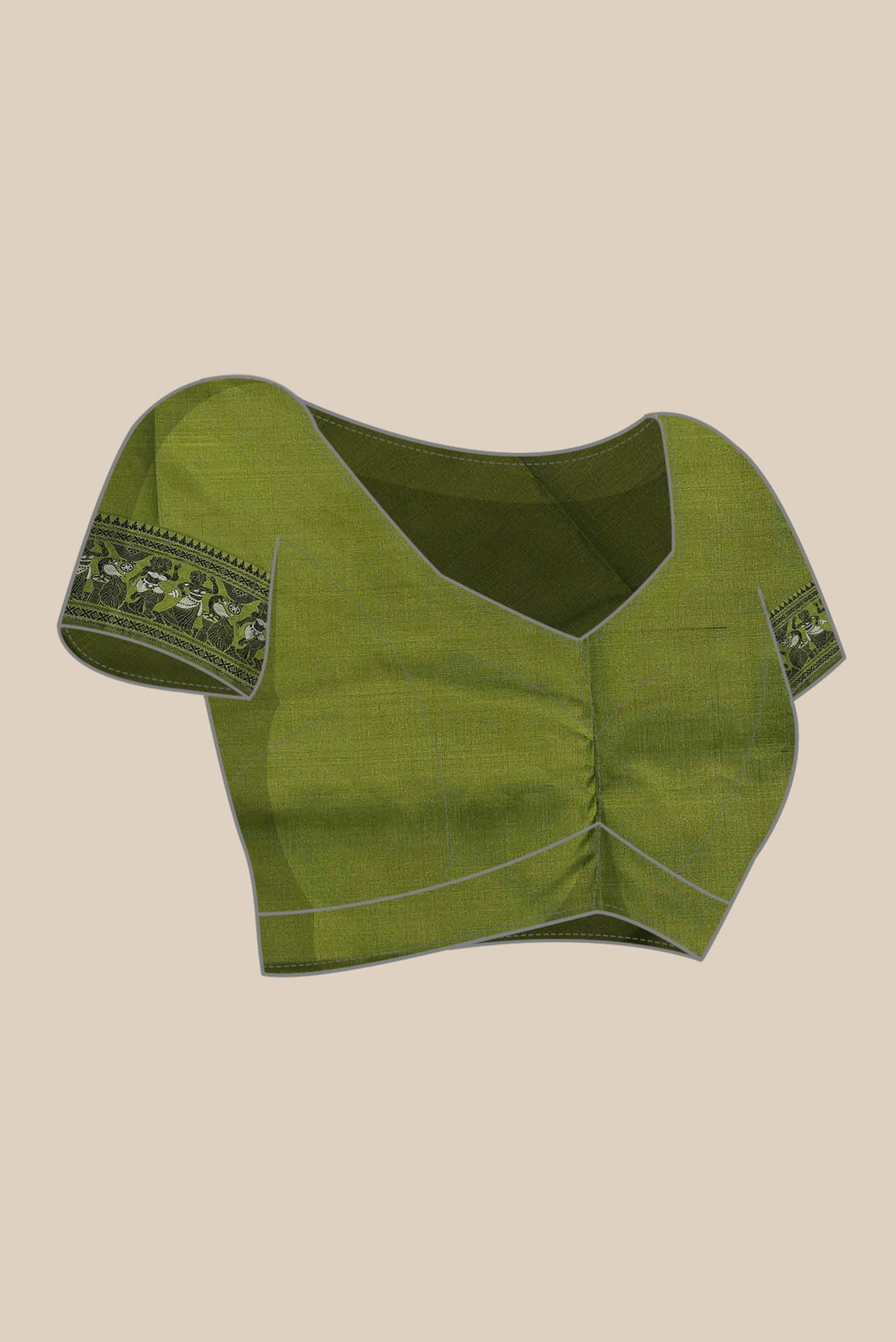 Green Baluchari Silk Saree