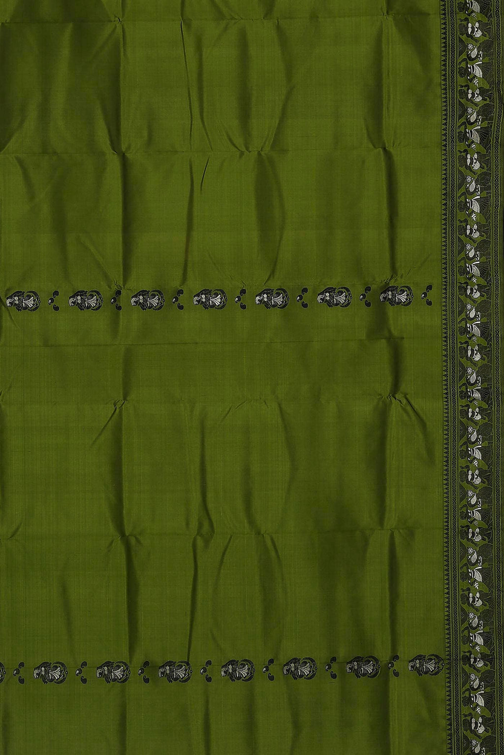 Green Baluchari Silk Saree