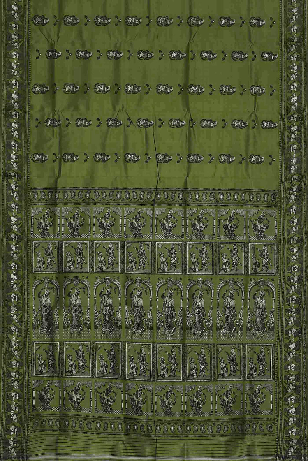Green Baluchari Silk Saree