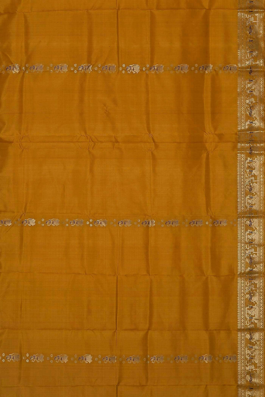 Yellow Baluchari Silk Saree
