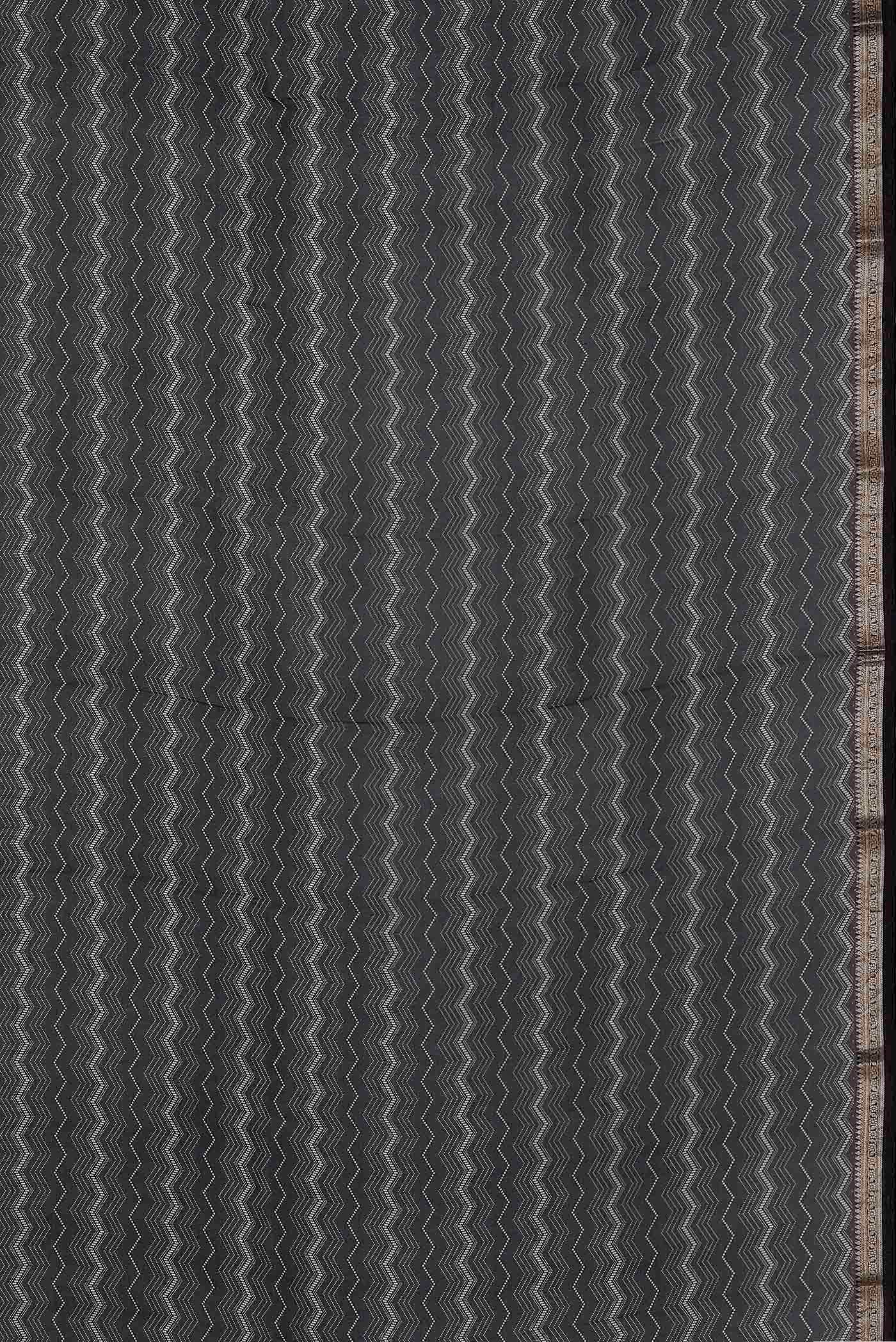 Black Organza Silk Saree
