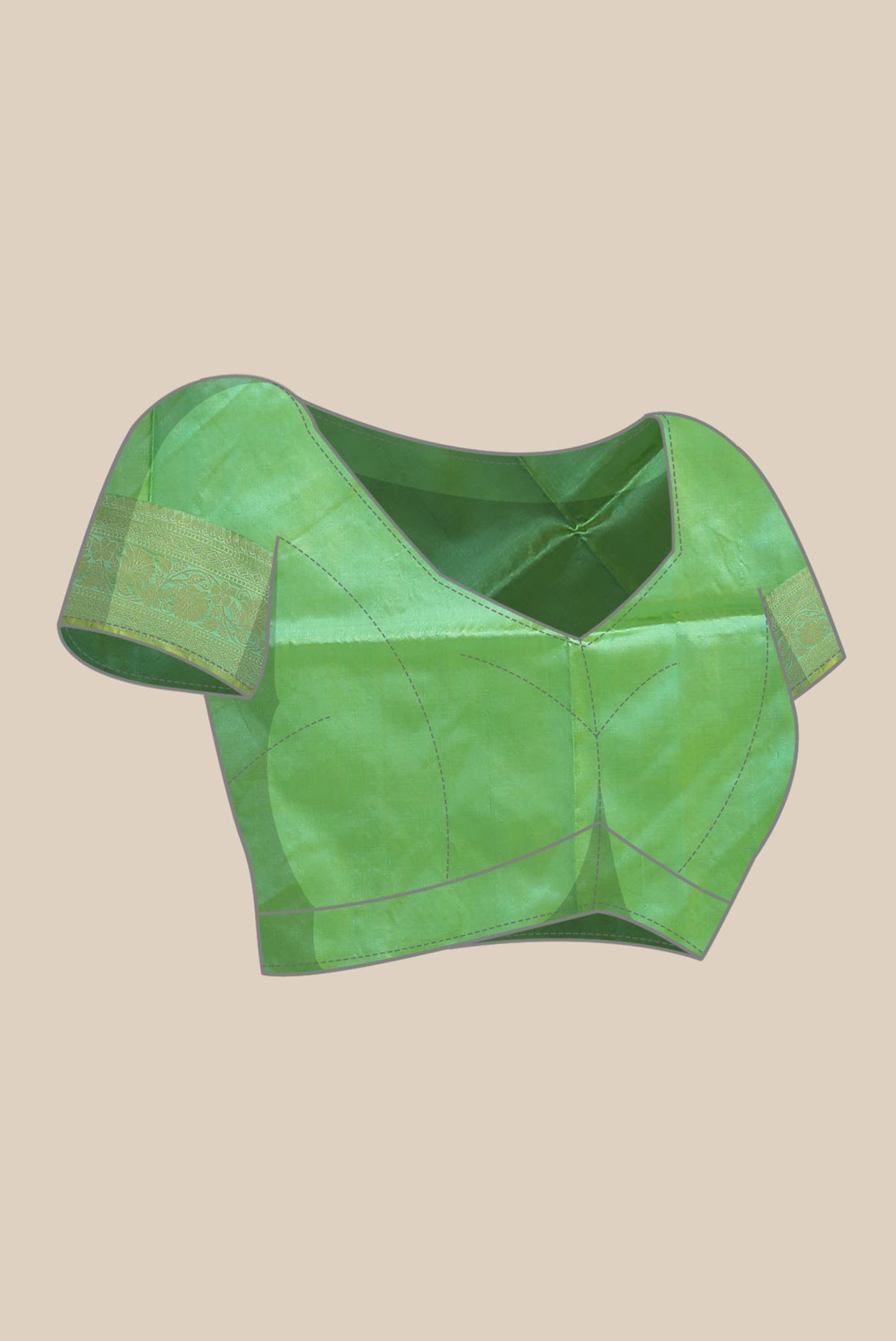Green Banarasi Katan Silk Saree
