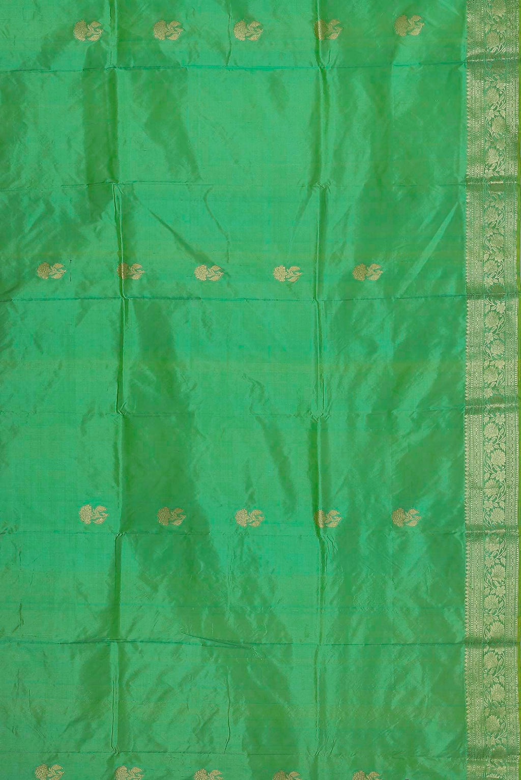 Green Banarasi Katan Silk Saree