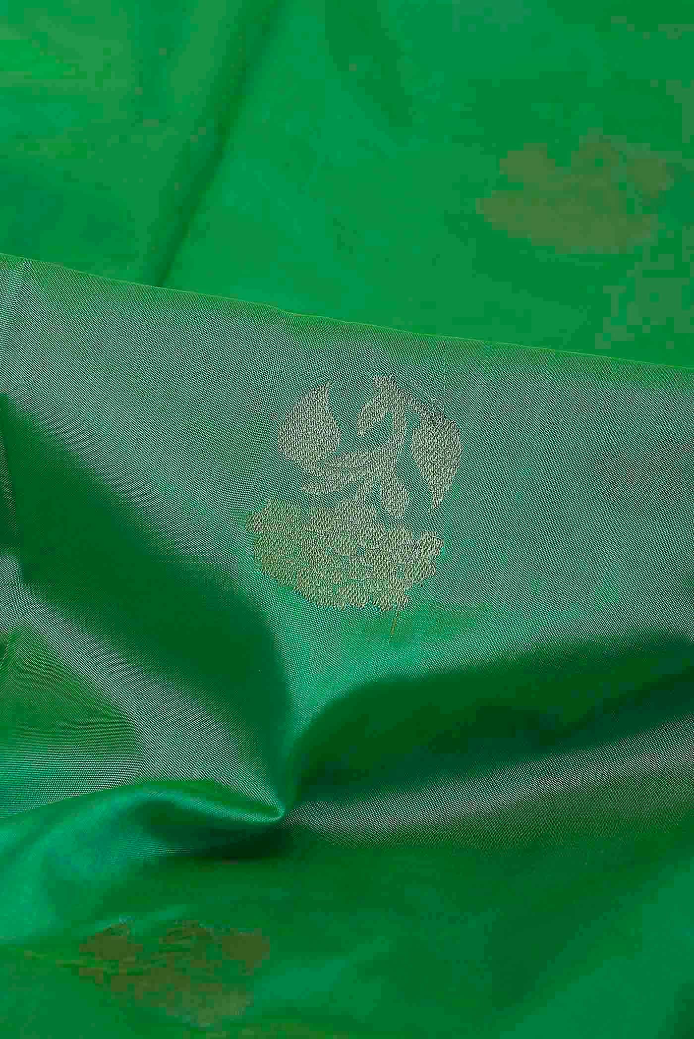 Green Banarasi Katan Silk Saree