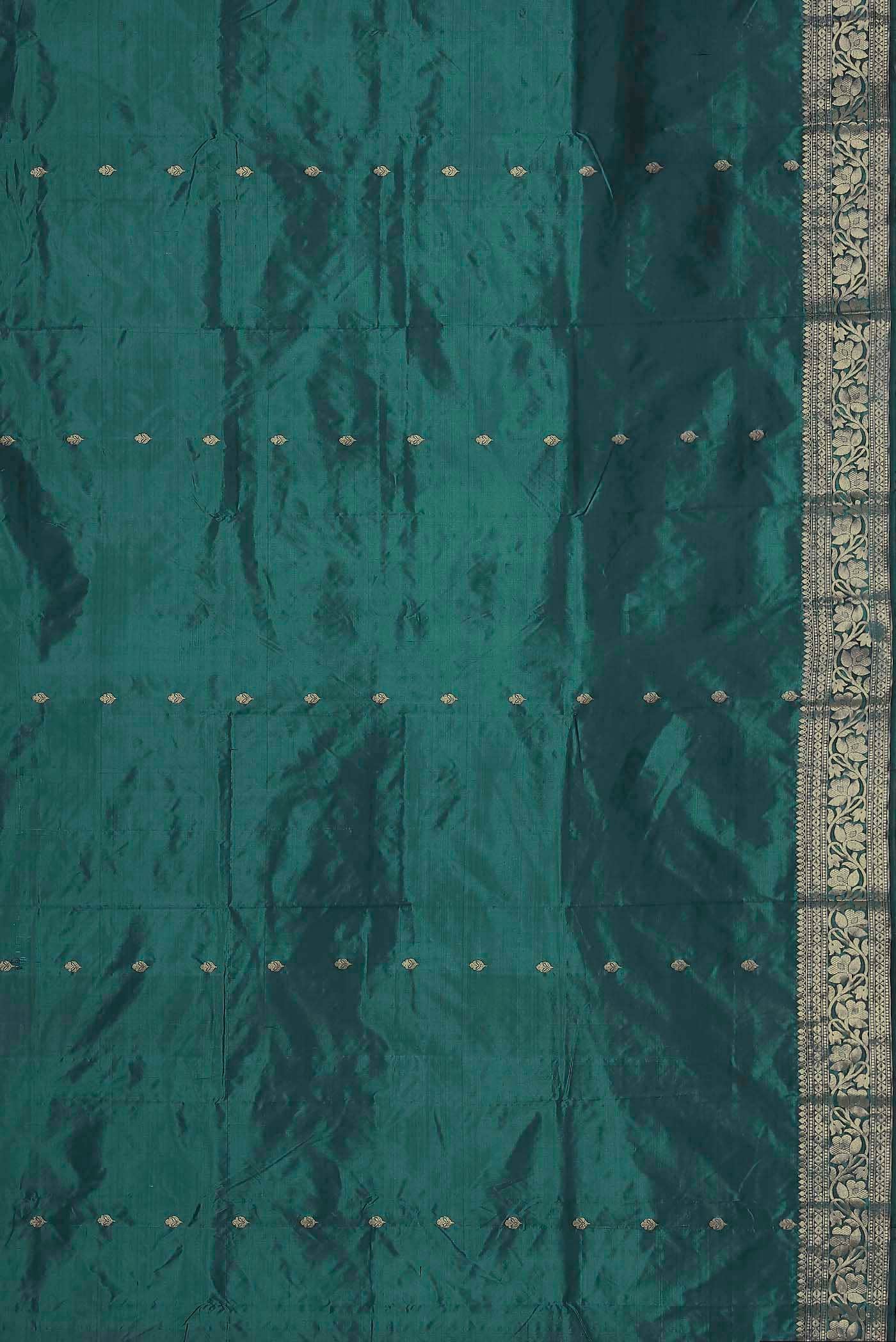 Blue Banarasi Katan Silk Saree