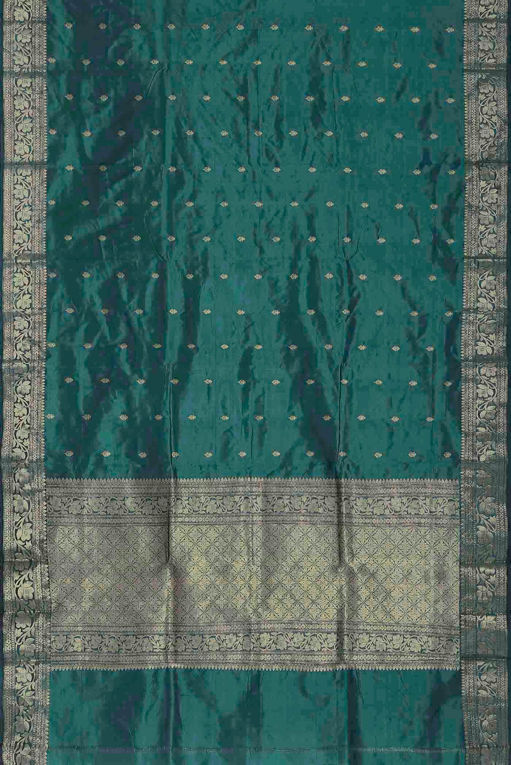 Blue Banarasi Katan Silk Saree